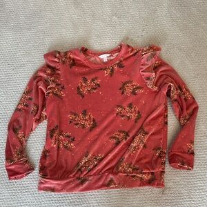 LC Lauren Conrad Pink Floral Top